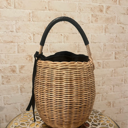 お値下げしました⭐︎バケツ型カゴバッグ かごバッグ asamel 通販