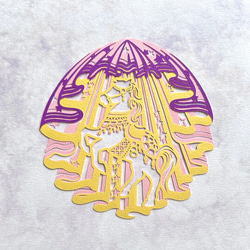 切り絵キット2021.03「蓮華」 キット 祐琴 通販 11657778｜Creema