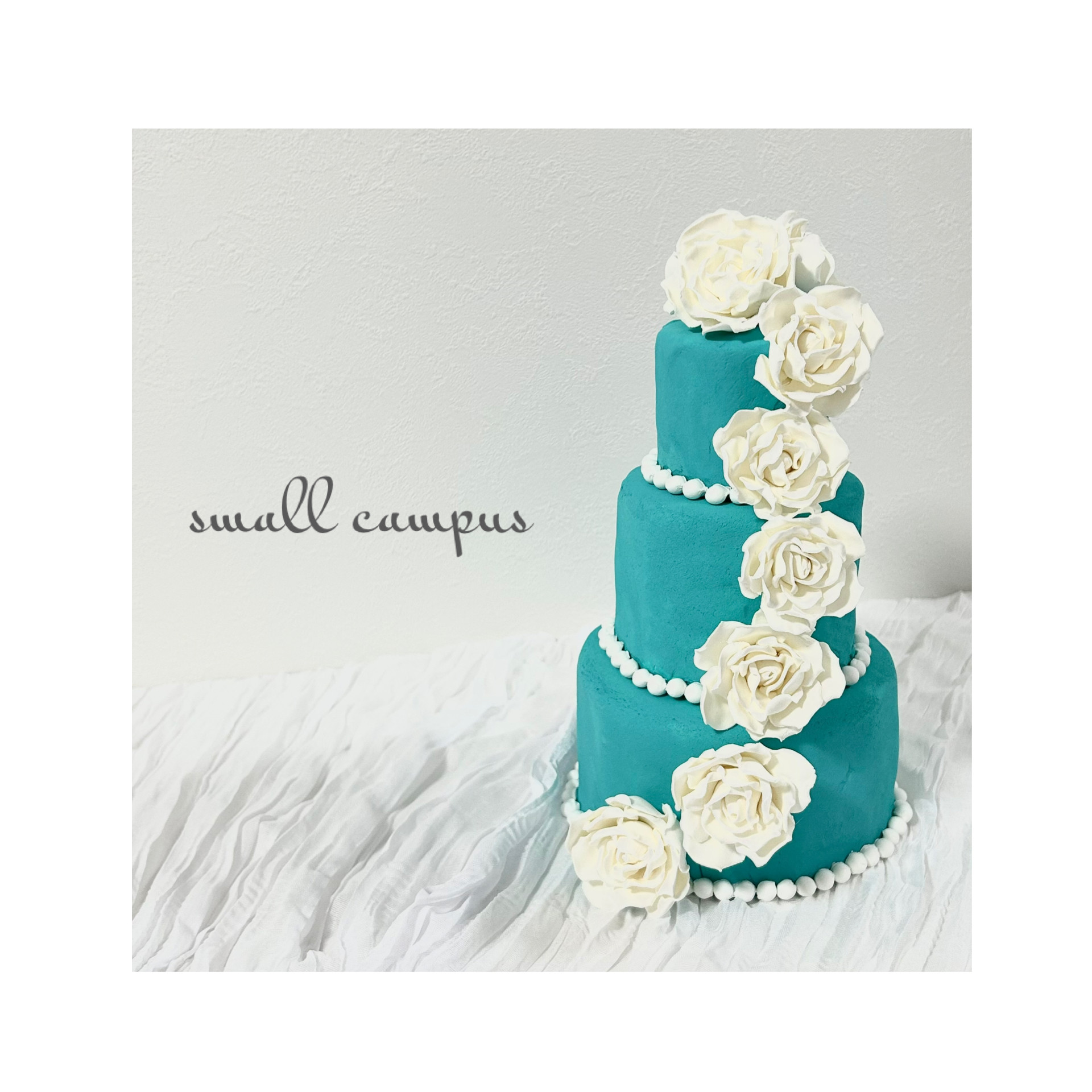＜ターコイズ＞バラのクレイケーキ