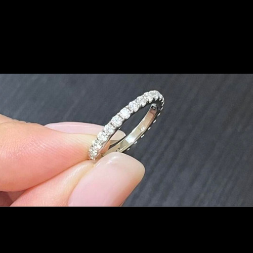 GRA証明書付7.5〜14号サイズ有2mm モアサナイト フルエタニティリング