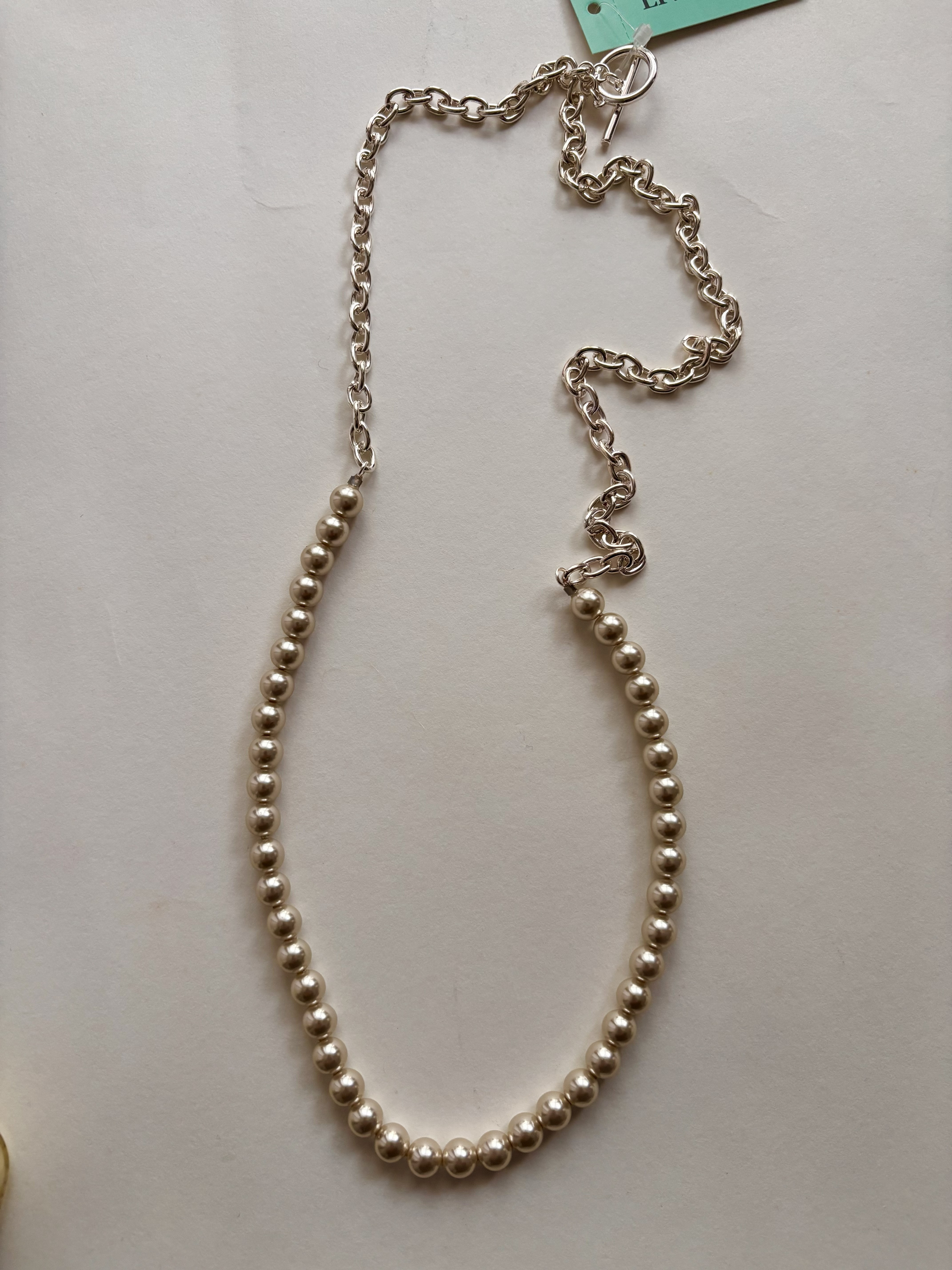 シャンパンパール シルバーネックレス