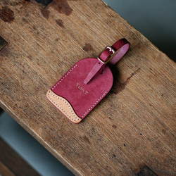 ［ 刻印無料 ］tag case｜レザーのタグケース（リラ） 2枚目の画像