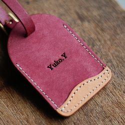 ［ 刻印無料 ］tag case｜レザーのタグケース（リラ） 6枚目の画像