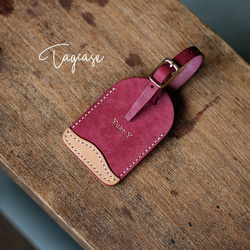 ［ 刻印無料 ］tag case｜レザーのタグケース（リラ） 1枚目の画像