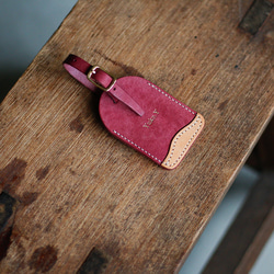 ［ 刻印無料 ］tag case｜レザーのタグケース（リラ） 4枚目の画像