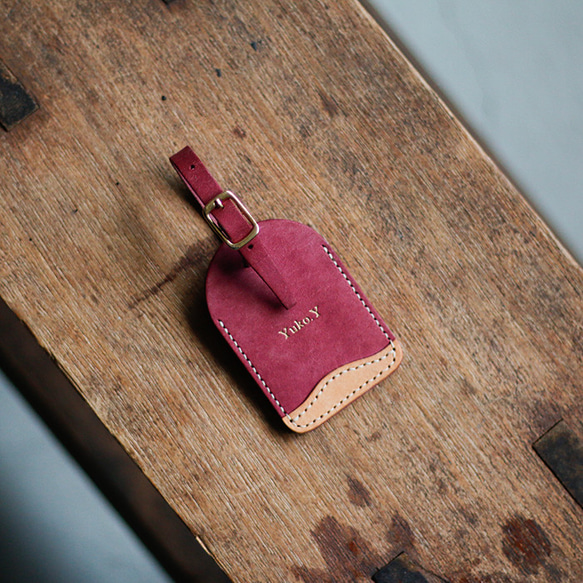 ［ 刻印無料 ］tag case｜レザーのタグケース（リラ） 5枚目の画像
