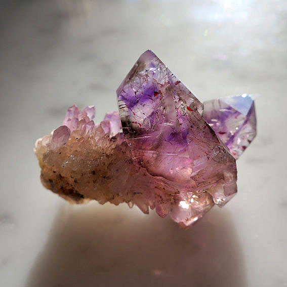 ブランドバーグ アメジスト・エレスチャル・スーパーセブン 結晶・原石・鉱物 133ct 冬の誕生石2025