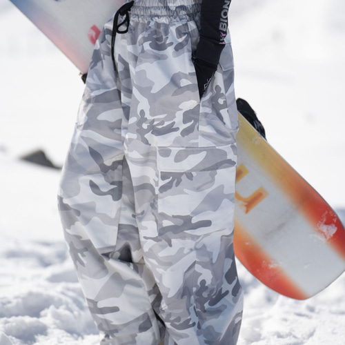 25-26秋冬限定 スノーボードウェア 防水 迷彩 パンツ ズボン メンズ
