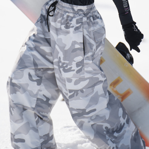 25-26秋冬限定 スノーボードウェア 防水 迷彩 パンツ ズボン メンズ