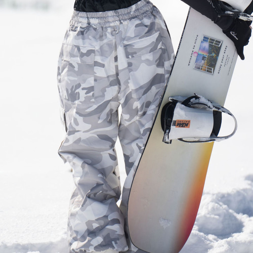 25-26秋冬限定 スノーボードウェア 防水 迷彩 パンツ ズボン メンズ