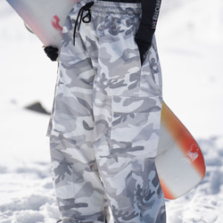 25-26秋冬限定 スノーボードウェア 防水 迷彩 パンツ ズボン メンズ
