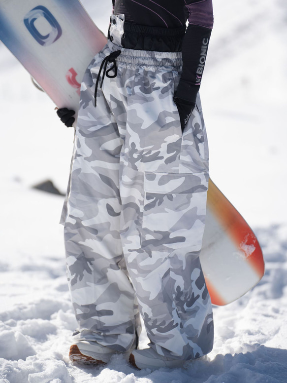 25-26秋冬限定 スノーボードウェア 防水 迷彩 パンツ ズボン メンズ