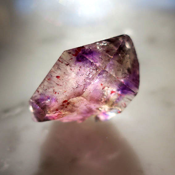 ブランドバーグ アメジスト・エレスチャル・スーパーセブン 結晶・原石・鉱物 一点もの 66ct 冬の誕生石2025