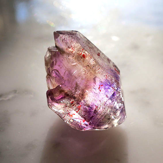 ブランドバーグ アメジスト・エレスチャル・スーパーセブン 結晶・原石・鉱物 一点もの 66ct 冬の誕生石2025