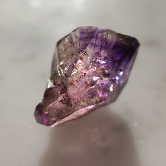 ブランドバーグ アメジスト・エレスチャル・スーパーセブン 結晶・原石・鉱物  一点もの 39ct  冬の誕生石2025