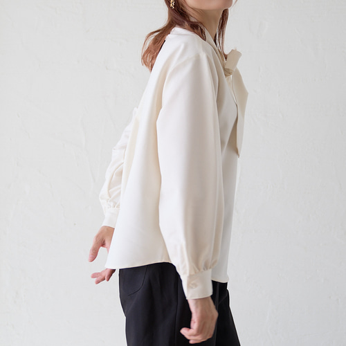 eldo♡ボウタイブラウス　white マルチWAY】アソートボウタイブラウス【手洗いOK】（シャツ・ブラウス