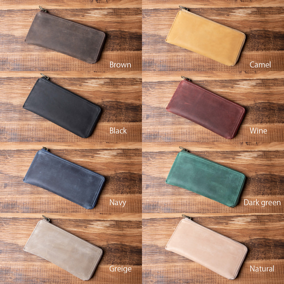 【限量庫存清倉特賣】TIDY SLIM 真皮長版皮夾 特價_HAW033 第16張的照片