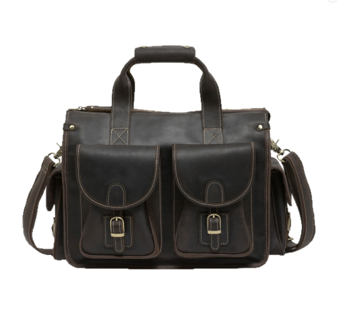 レザー製 トートバッグ  ショルダーバッグ 斜め掛け ビジネスバック 本革 出張 通勤 大容量