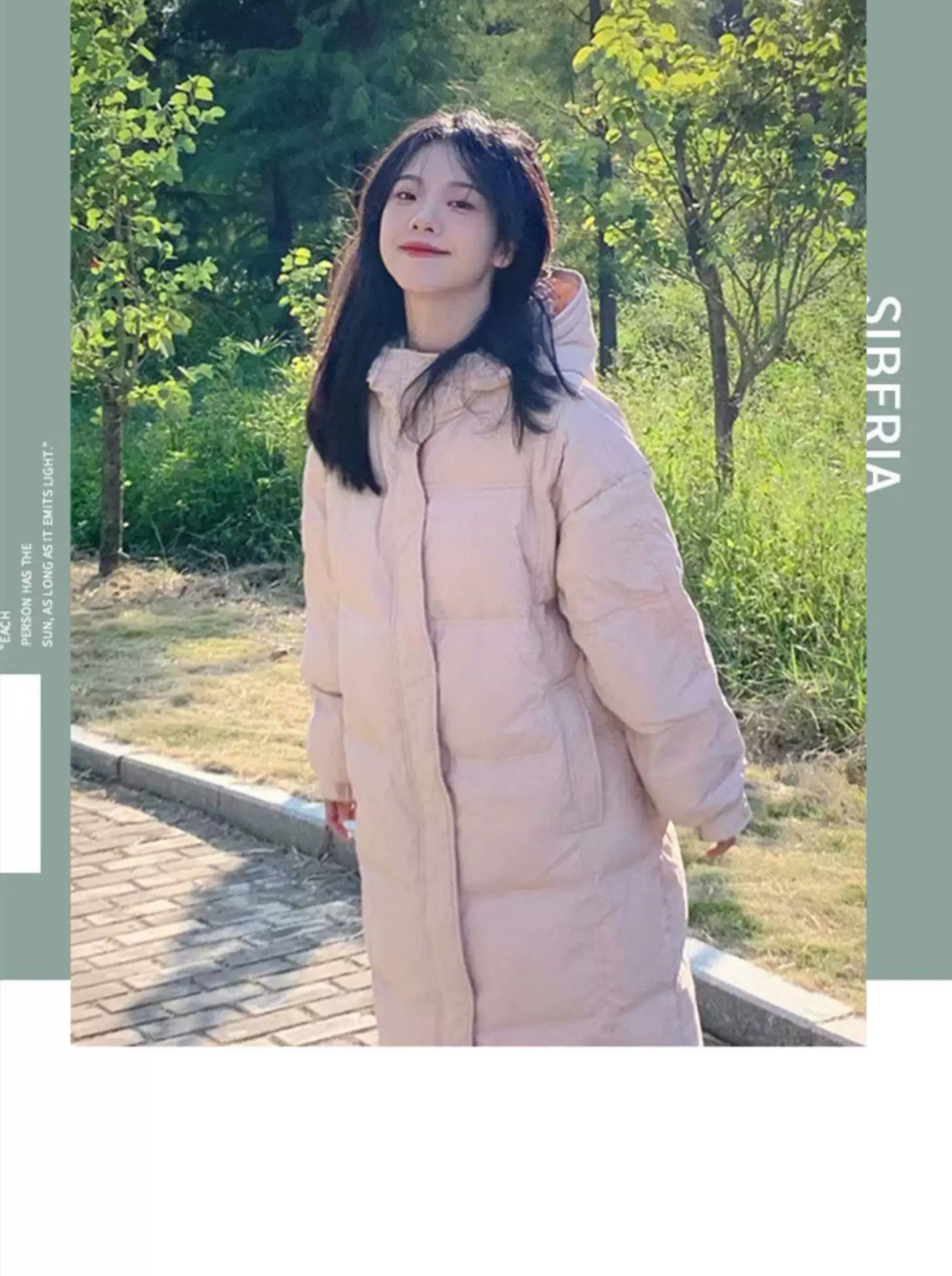 2025年ストレートホワイトカモフラ牛角ボタン ダウンジャケット女性中長期大毛襟厚手冬ファッションコート 高級感 旅行