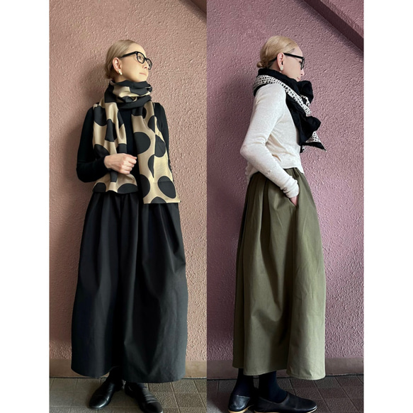 RATA❤️兩種顏色可選❤️選擇您的長度❤️柔軟燈芯絨❤️修身長裙❤️黑白 第19張的照片