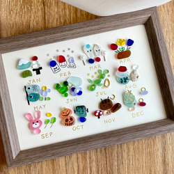 シーグラスアート☆No153 図鑑 ギフト プレゼント 父の日 海の生き物