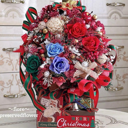 送料無料、ラッピング込み】✨大人気✨紫バラミックスプリザーブド