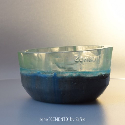 ZEFIRO 樹脂およびセメント製の小型容器 樹脂アート　レジンアート　レジン　装飾ボウル、インテリア　装飾　オブジェ