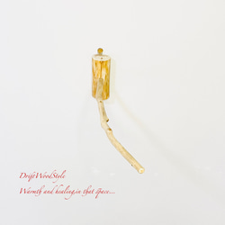 流木インテリア 40ｃｍの流木枝を使った小鳥の止まり木 インコの壁掛けパーチ ピン止めタイプ ビス止め変更可 N7 4枚目の画像