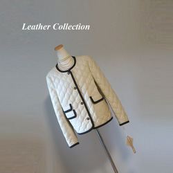 好印象を演出☆ホワイトフォックスファー付コート ウェッジウッド