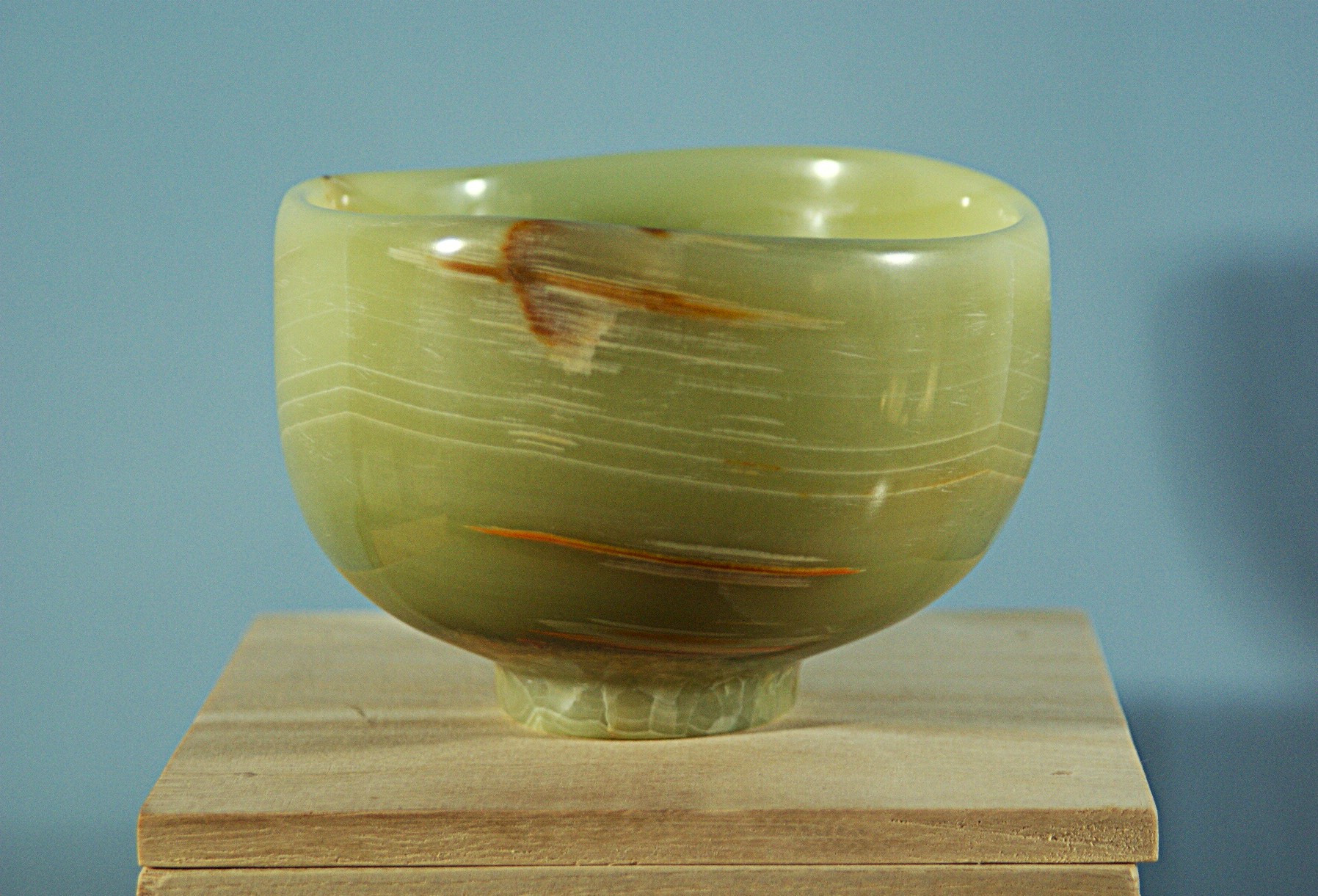 石の器　『晩春』　鉢物　花器　お部屋のオブジェ「