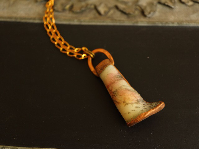 魔法の角笛＊ヴィンテージスタイル＊真鍮ネックレス＊E-6