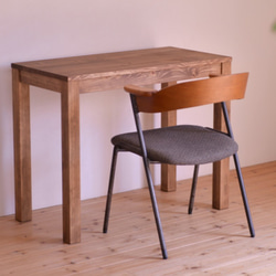 国産クリ無垢材 幅も高さ調節できる電動昇降デスク※（天板サイズ