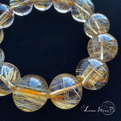 キラキラ 花火ルチル ブラックシルバー 水晶 10mm ブレスレット 天然石