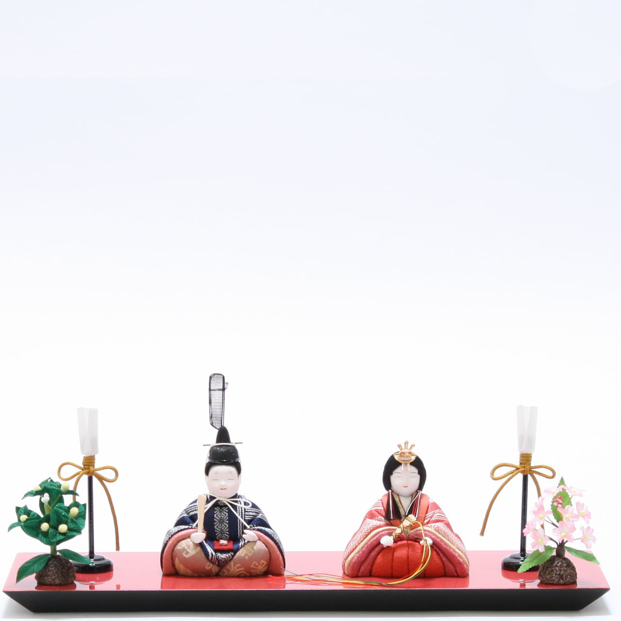 雛人形｜ひな人形｜初節句｜コンパクト｜おしゃれ｜インテリア｜おすすめ｜木目込み飾り　彩香　正絹　博多織　青桃