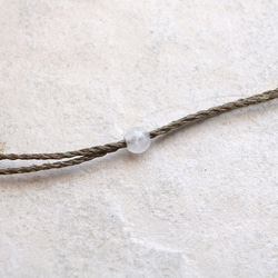 ラピスラズリ天然石マクラメネックレス mac440エスニックアジアンエキゾチックな金属アレルギーフリーアクセサリー 6枚目の画像