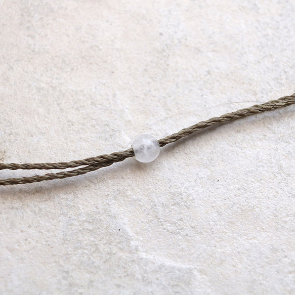 ラピスラズリ天然石マクラメネックレス mac440エスニックアジアンエキゾチックな金属アレルギーフリーアクセサリー 6枚目の画像