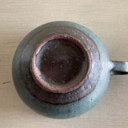 スープカップ（青マット・陶器） 5枚目の画像