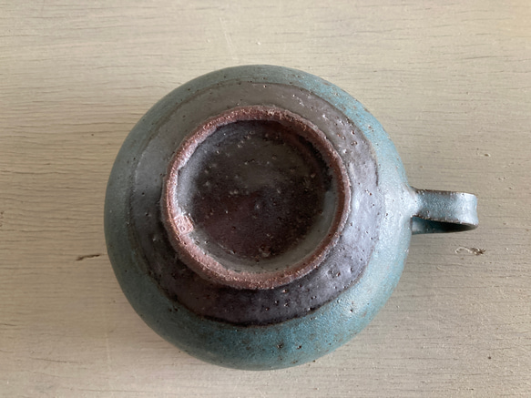スープカップ（青マット・陶器） 5枚目の画像