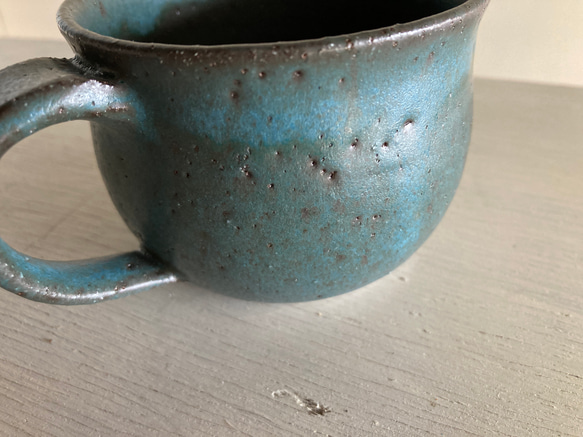 マグ（青マット・陶器） 5枚目の画像