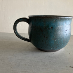 マグ（青マット・陶器） 2枚目の画像