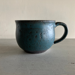 マグ（青マット・陶器） 1枚目の画像