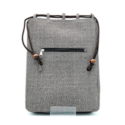 12/15まで気まぐれセール☆断捨離♡利休バッググレーうるし箔 利休バッグ 正絹 正絹 十日町マジョリカお召薔薇文様 (黒系・黒色