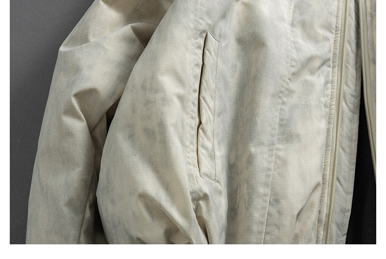 冬 カジュアル ストリートブランド レトロ ウォーンイン ルーズ ショートレングス スタンドカラー フライトダウン メン