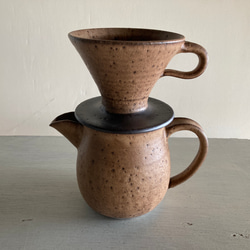 コーヒードリッパーセット（モカマット・陶器） 1枚目の画像