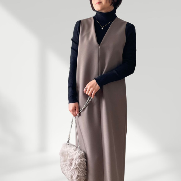 ジャンパースカート すっきり美シルエット オールシーズン 通勤