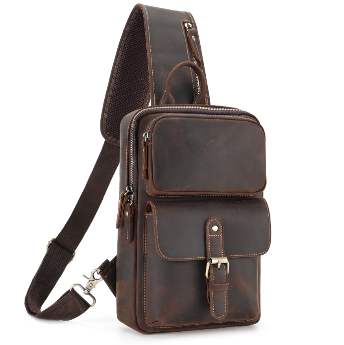 牛革 レザー製ボディバックレザー ショルダーバッグ 斜め掛け ビジネスバック 本革 出張 通勤