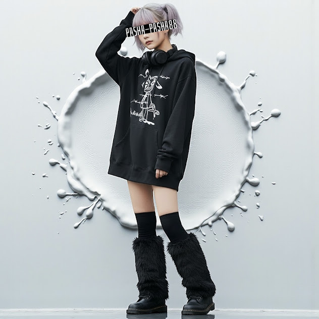 サブカル うさぎ パーカー 病みかわいい 黒パーカー 地雷 サブカル地雷 大きいサイズ オリジナル ハンドメイド イラス