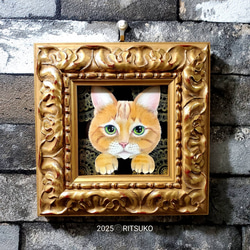 原画 1点もの タツノオトシゴ 額装付き ボールペン画 日本人作家