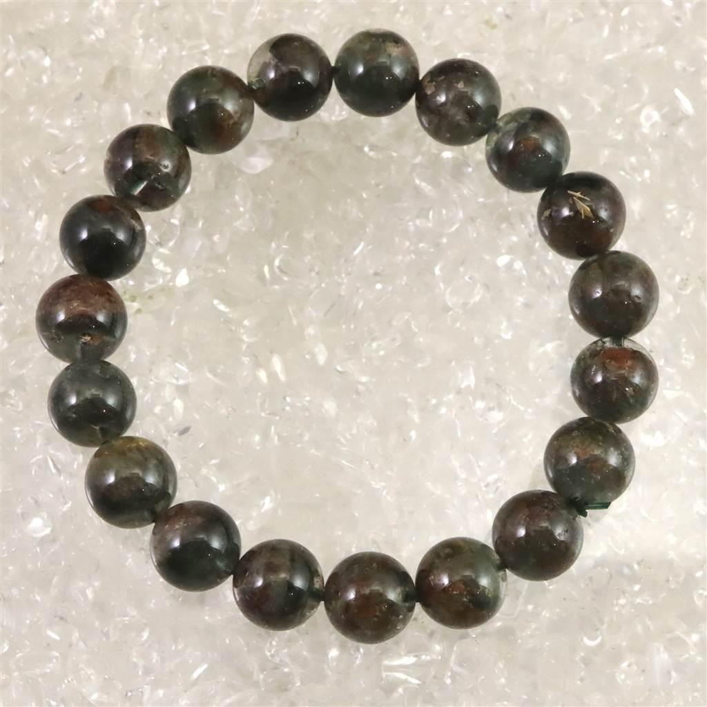 レッドグリーン ガーデンクォーツ 10.5mmブレスレット 31.4g　 #28953 4,650円