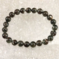 チベット産天然モリオン水晶 4A 12mm玉 スターカット ブレスレット